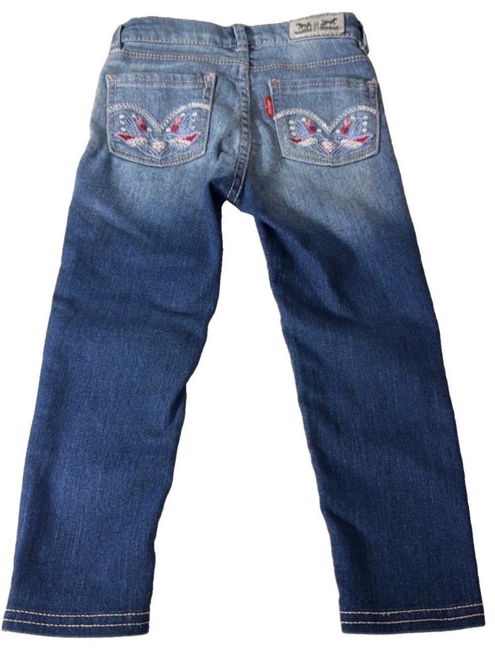 Levi’s Toddler Girl's size 3T Embroidered Denim leggings